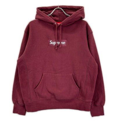 Supreme 21FW Box Logo Hooded Sweatshirt Plum Size S