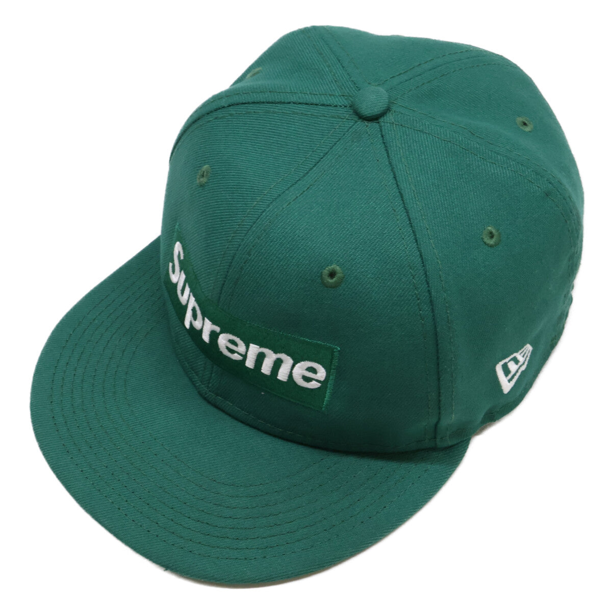 Supreme 22AW Money Box Logo New Era Cap Green Size 7