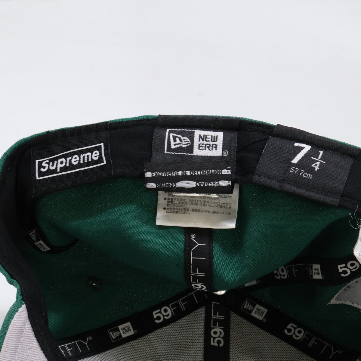 Supreme 22AW Money Box Logo New Era Cap Green Size 7
