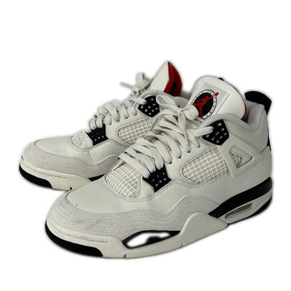 NIKE Air Jordan 4 Retro Hi-Top Flight Club/Red Sneakers Size 28.5