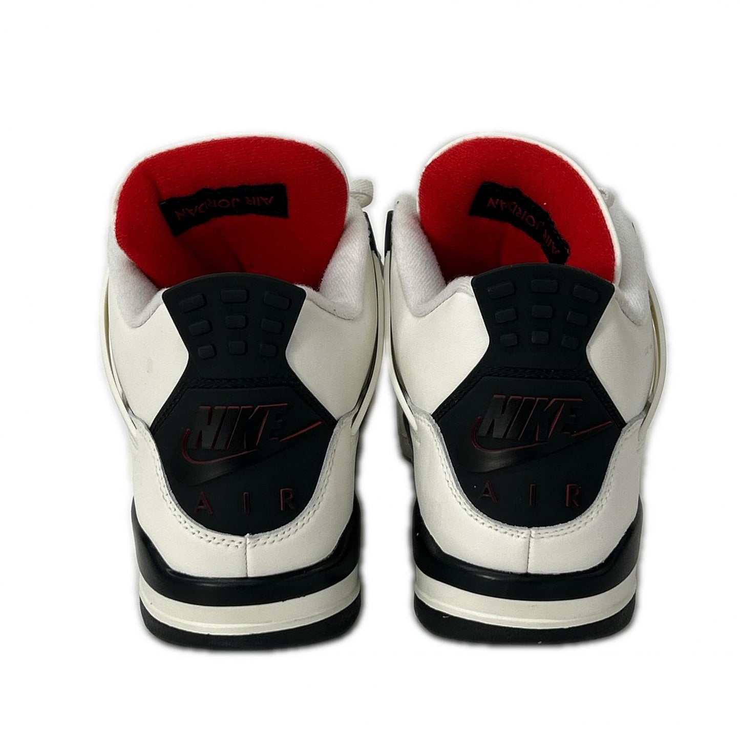 NIKE Air Jordan 4 Retro Hi-Top Flight Club/Red Sneakers Size 28.5