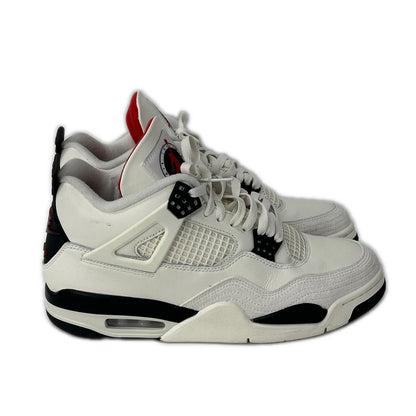 NIKE Air Jordan 4 Retro Hi-Top Flight Club/Red Sneakers Size 28.5