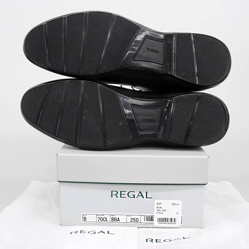 REGAL GORE-TEX Leather Lace-Up Sneakers Black Size 25.0
