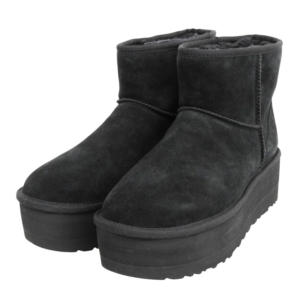 UGG Classic Mini Platform Suede Boots Black Size 9(US)