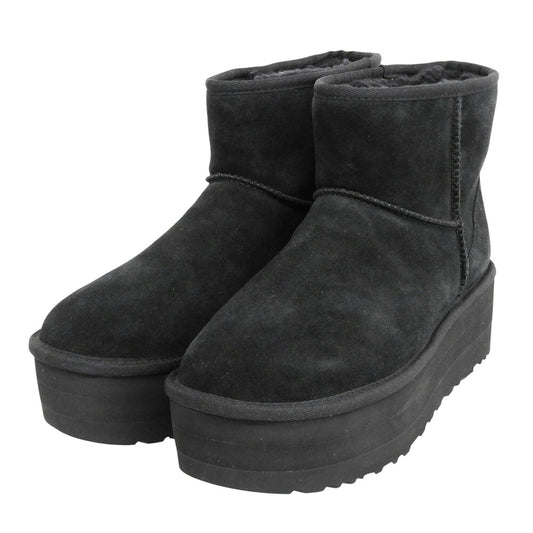 UGG Classic Mini Platform Suede Boots Black Size 9(US)