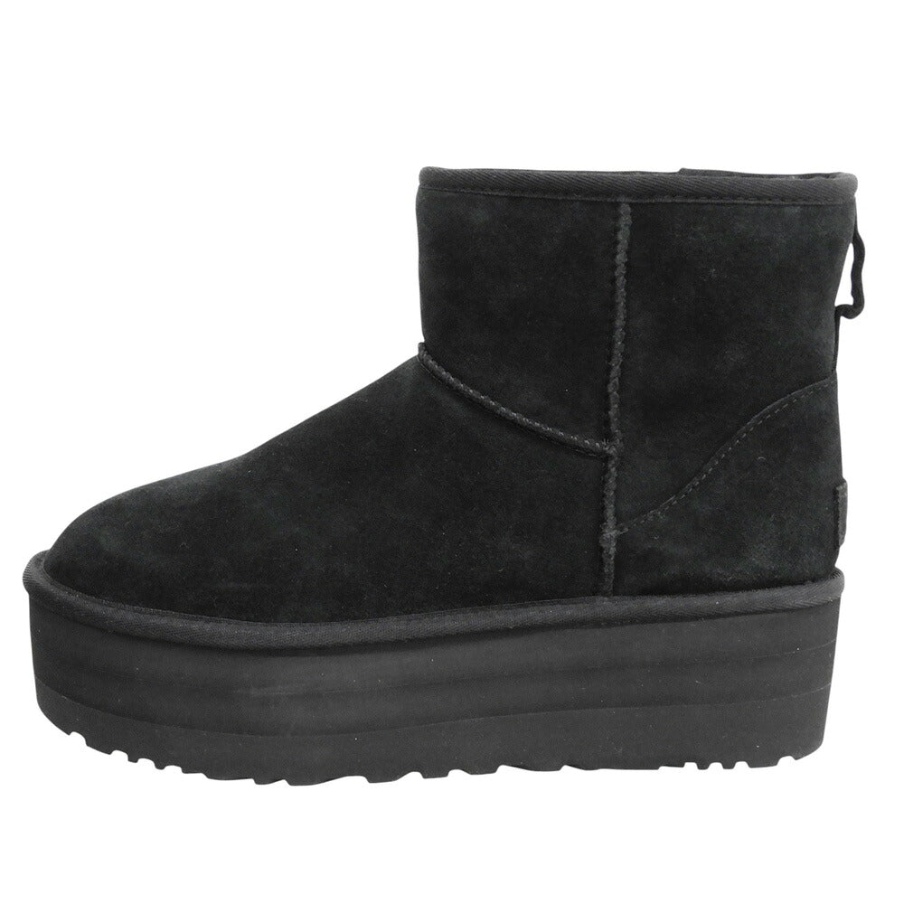 UGG Classic Mini Platform Suede Boots Black Size 9(US)