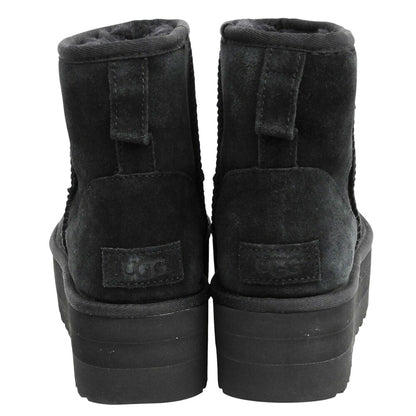 UGG Classic Mini Platform Suede Boots Black Size 9(US)