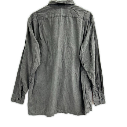 COMOLI 22SS Cotton Twisted Yarn Open Shirt Charcoal Size 2