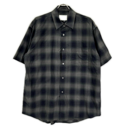 ssstein ST. Ombre Check Oversized Short Sleeve Shirt Size S
