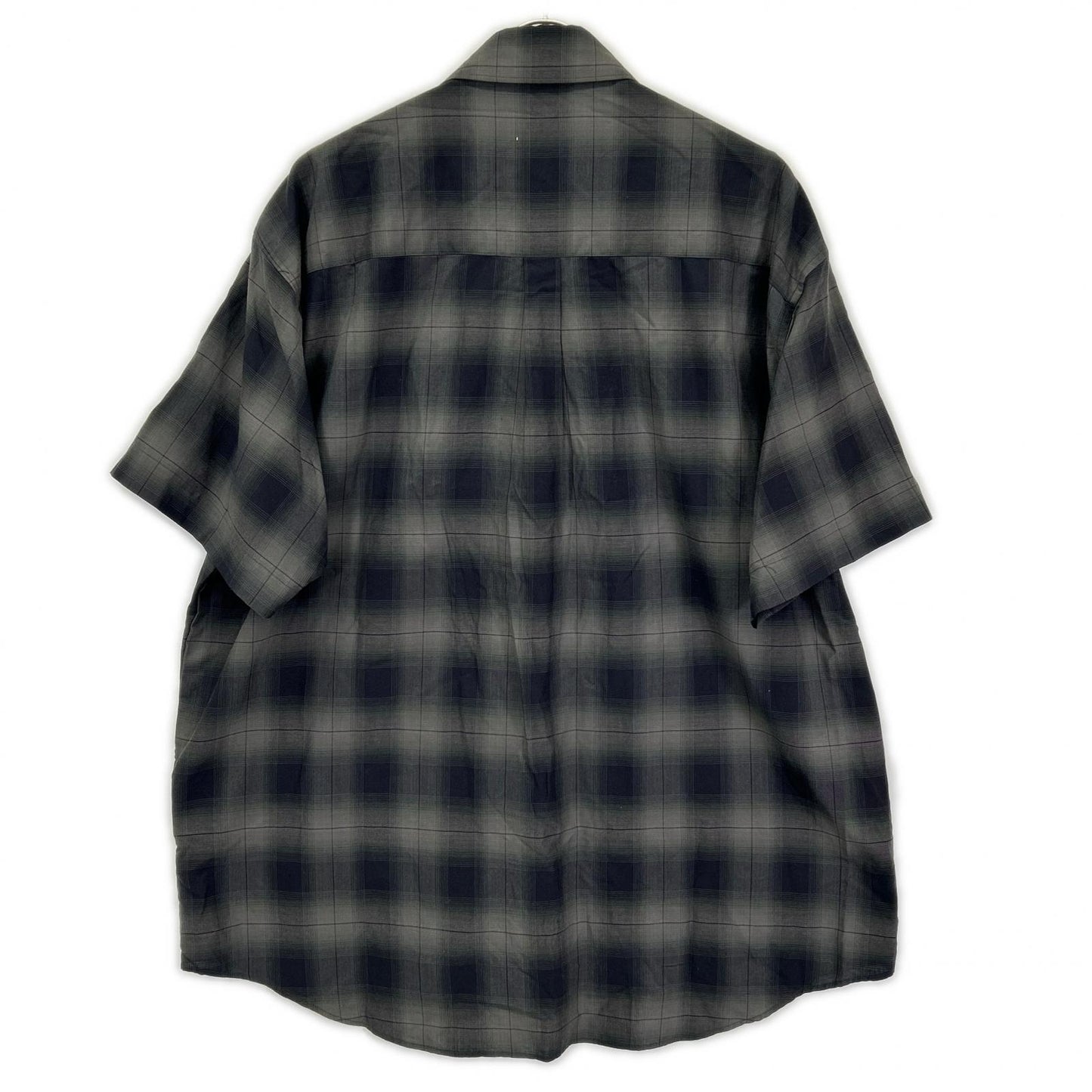 ssstein ST. Ombre Check Oversized Short Sleeve Shirt Size S