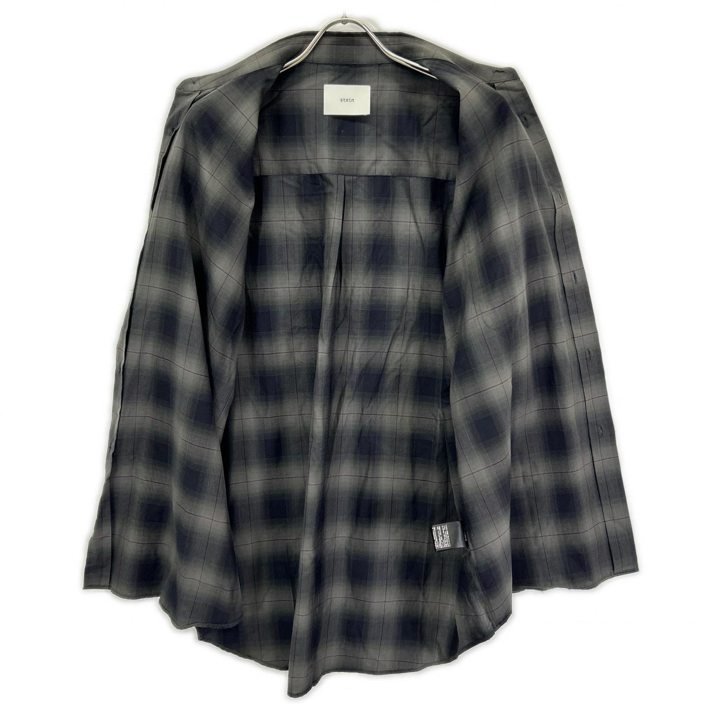 ssstein ST. Ombre Check Oversized Short Sleeve Shirt Size S