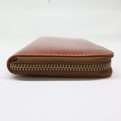 Tsuchiya Kaban L-Zip Long Leather Wallet Brown Size ONE SIZE
