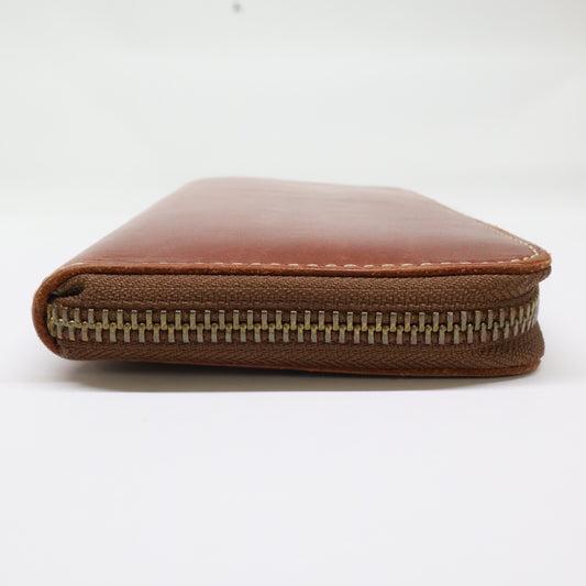 Tsuchiya Kaban L-Zip Long Leather Wallet Brown Size ONE SIZE