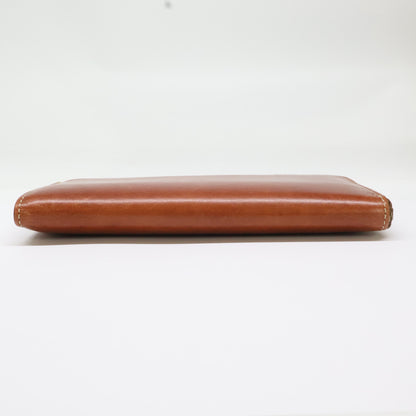 Tsuchiya Kaban L-Zip Long Leather Wallet Brown Size ONE SIZE