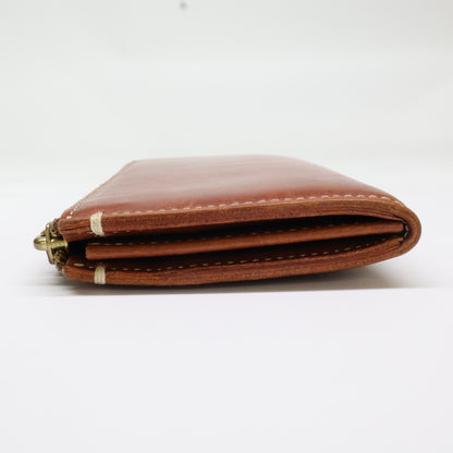 Tsuchiya Kaban L-Zip Long Leather Wallet Brown Size ONE SIZE