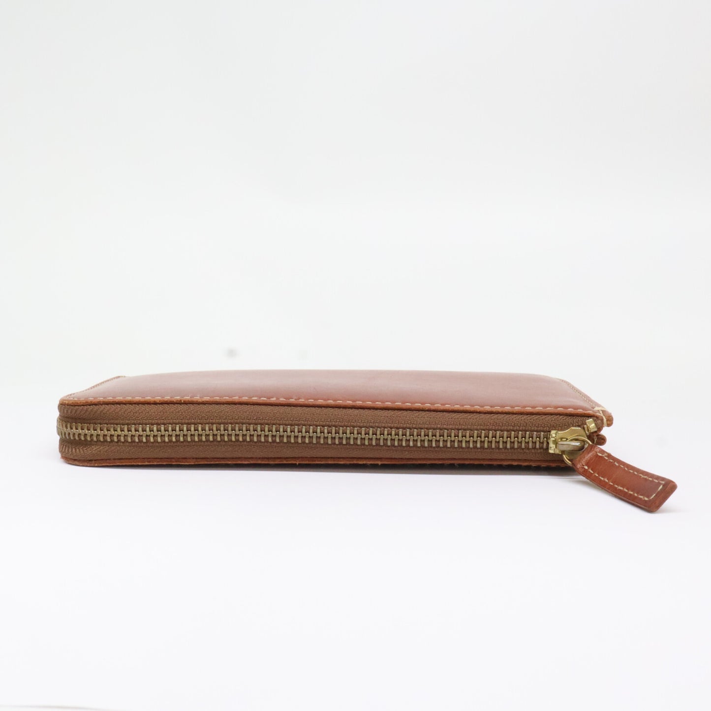 Tsuchiya Kaban L-Zip Long Leather Wallet Brown Size ONE SIZE