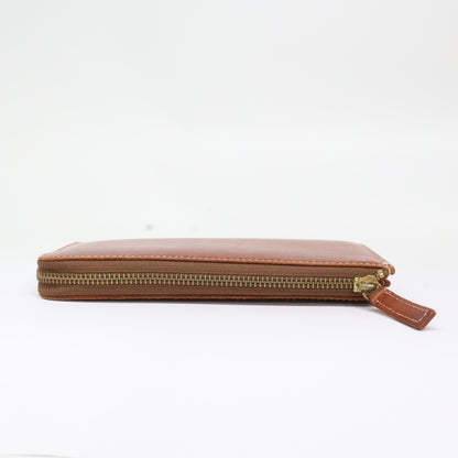 Tsuchiya Kaban L-Zip Long Leather Wallet Brown Size ONE SIZE