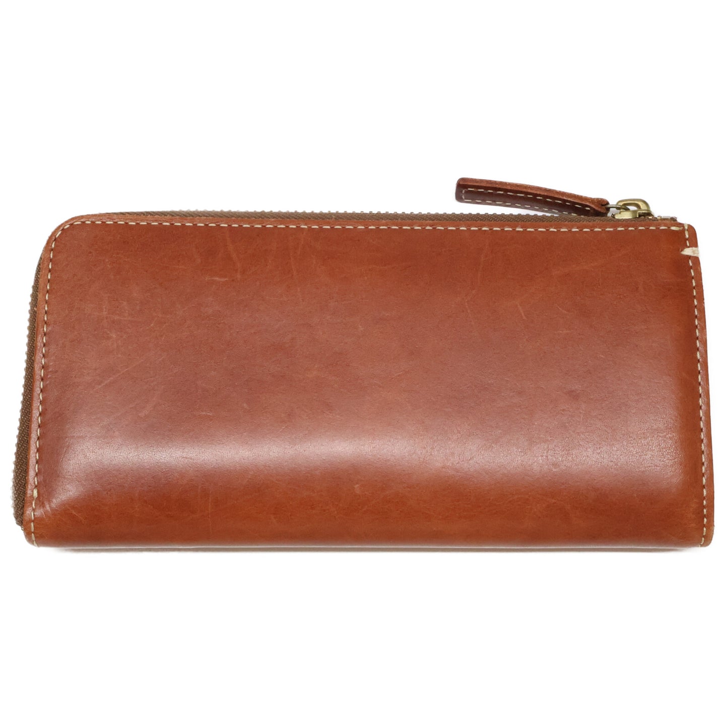 Tsuchiya Kaban L-Zip Long Leather Wallet Brown Size ONE SIZE