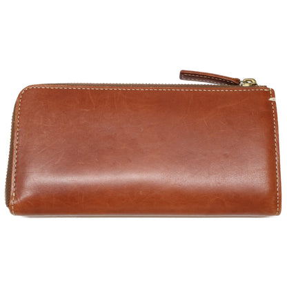 Tsuchiya Kaban L-Zip Long Leather Wallet Brown Size ONE SIZE