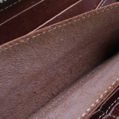 Tsuchiya Kaban L-Zip Long Leather Wallet Brown Size ONE SIZE