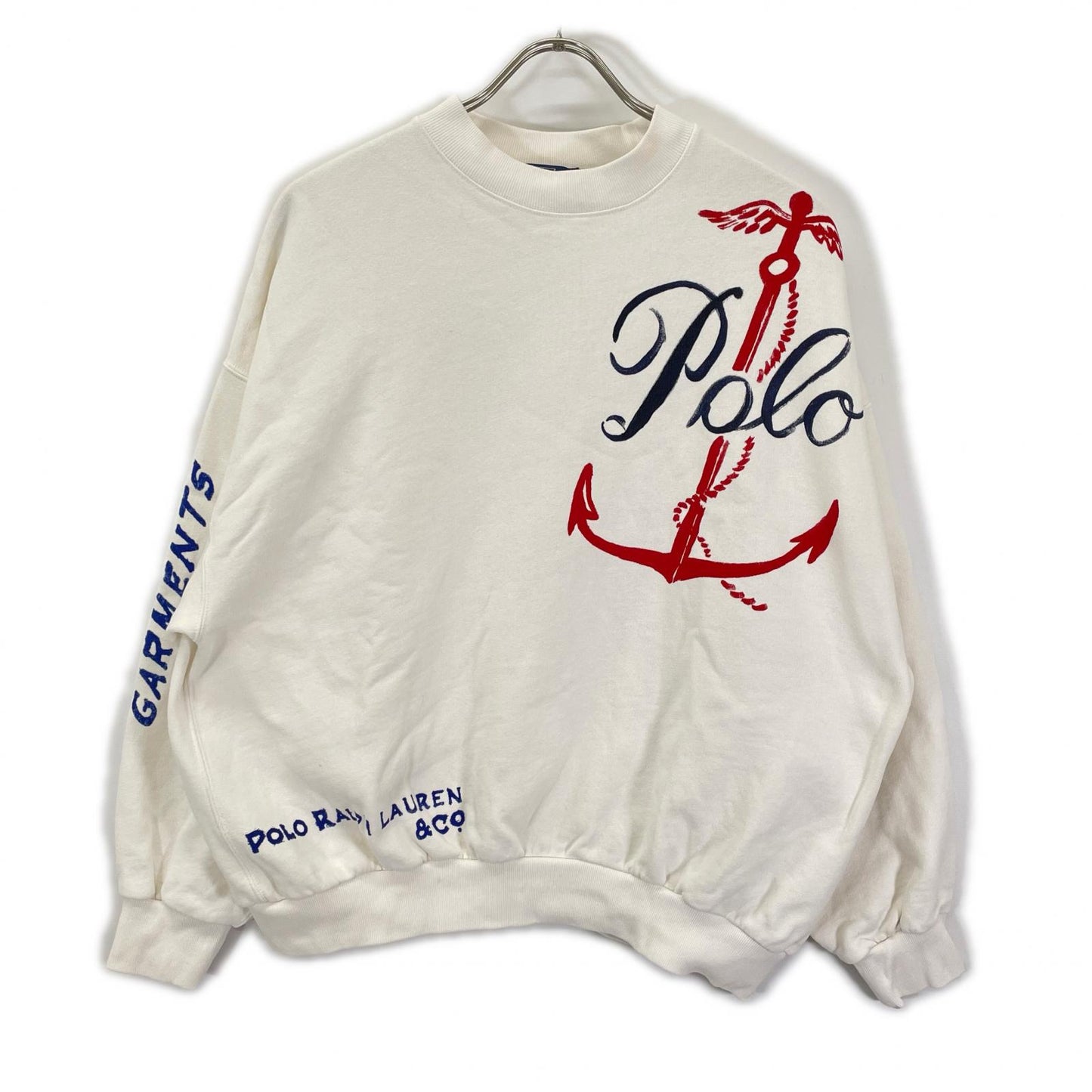 POLObyRalphLauren Nautical Logo Sweatshirt White Size S