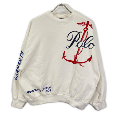 POLObyRalphLauren Nautical Logo Sweatshirt White Size S