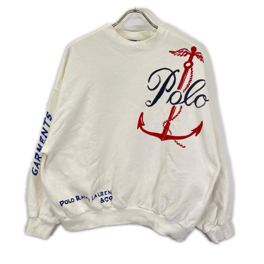 POLObyRalphLauren Nautical Logo Sweatshirt White Size S