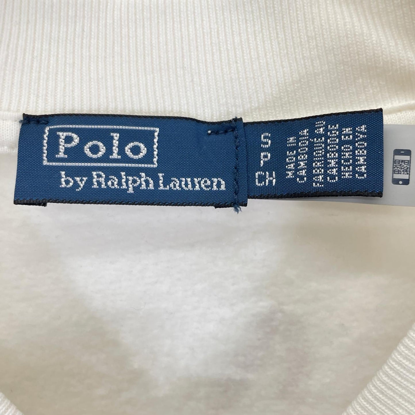 POLObyRalphLauren Nautical Logo Sweatshirt White Size S