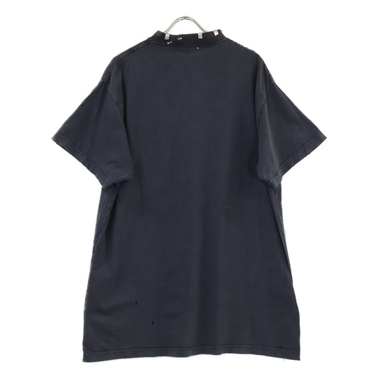BALENCIAGA 23 Pierced Oversized Damaged T-Shirt Gray Size L
