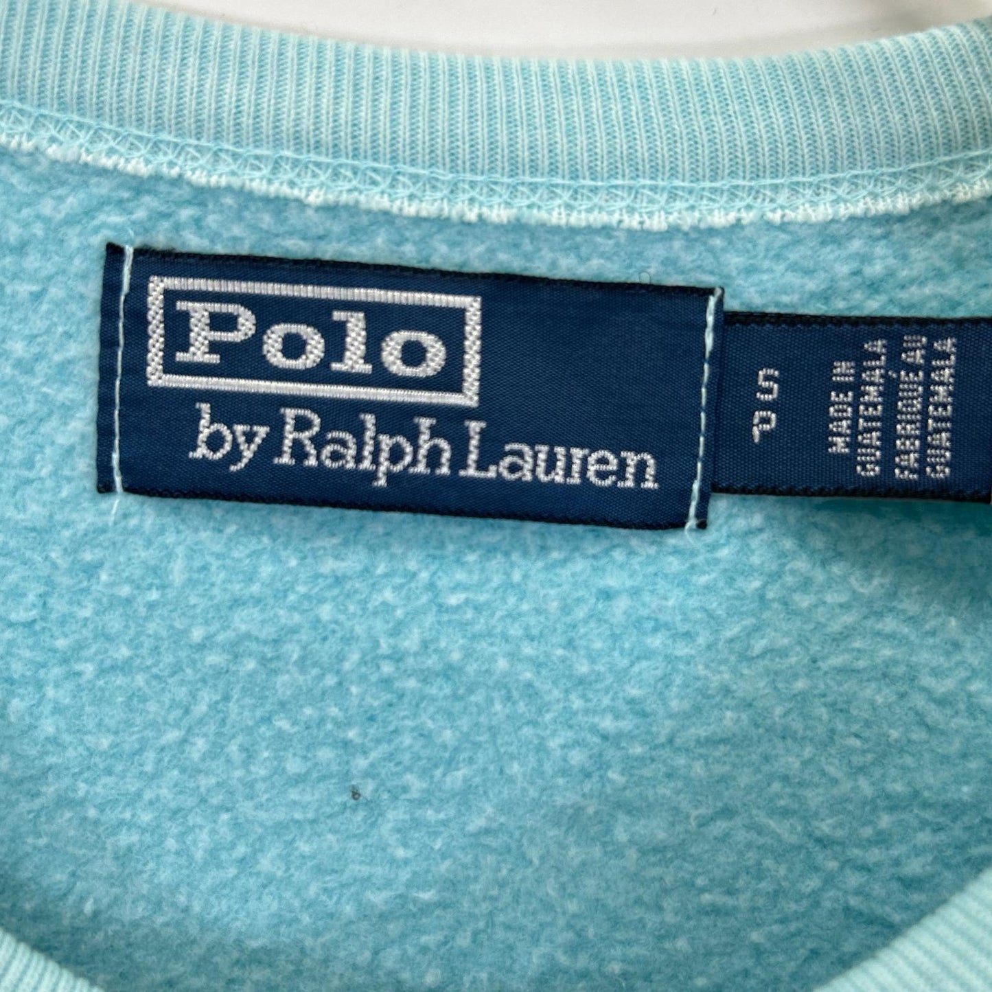 POLObyRalphLauren Paint Distressed Sweatshirt Blue Size S
