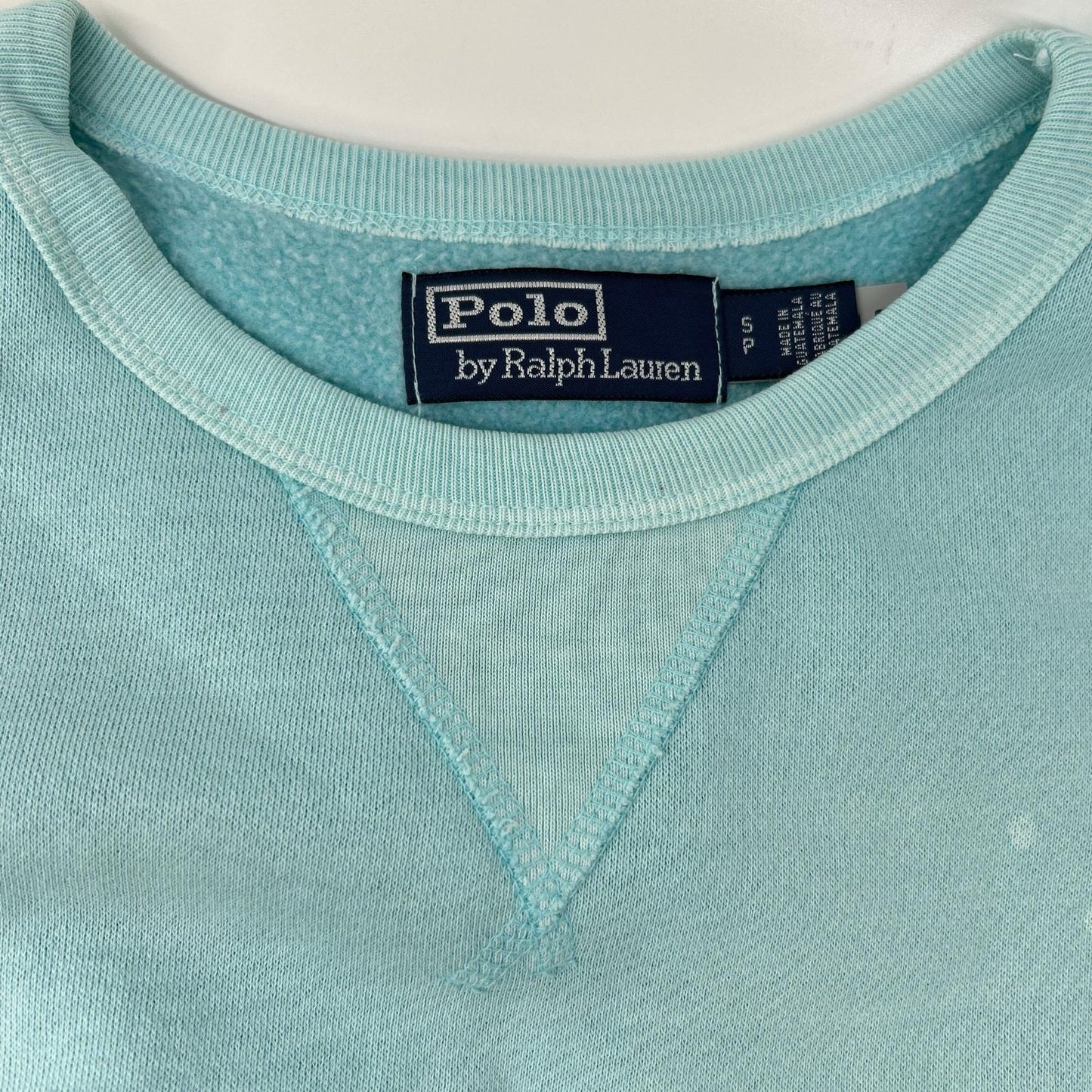 POLObyRalphLauren Paint Distressed Sweatshirt Blue Size S