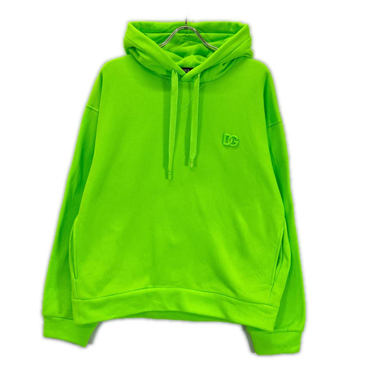 DOLCE&GABBANA 22SS G9VC8Z Lime Green Pullover Hoodie Size 48