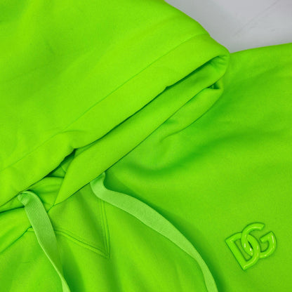 DOLCE&GABBANA 22SS G9VC8Z Lime Green Pullover Hoodie Size 48