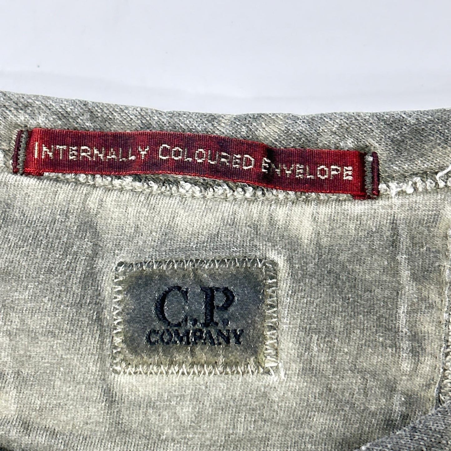 C.P.COMPANY ICE Lens Crewneck Cotton Sweatshirt Gray Size XL