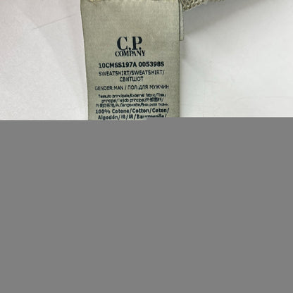 C.P.COMPANY ICE Lens Crewneck Cotton Sweatshirt Gray Size XL