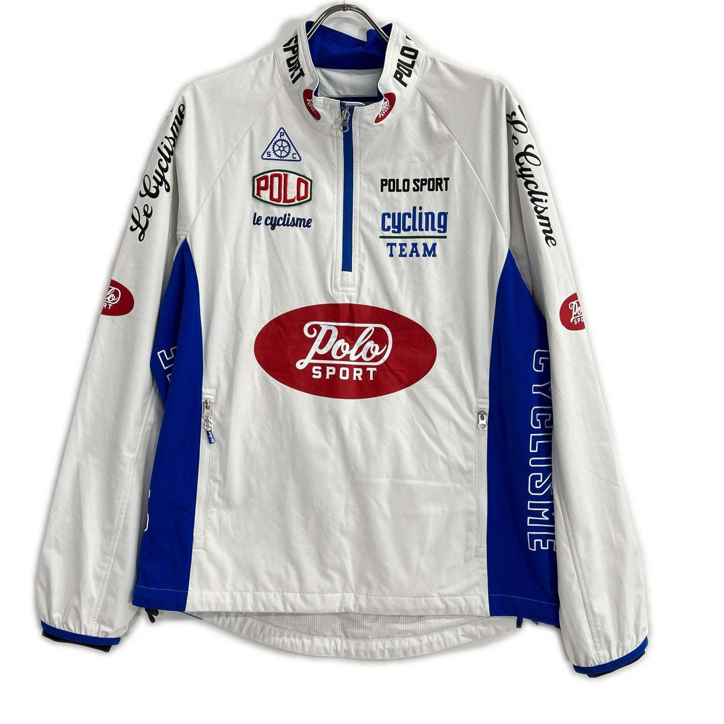 POLO SPORT Cycle Jersey Rainwear Jacket White Size M