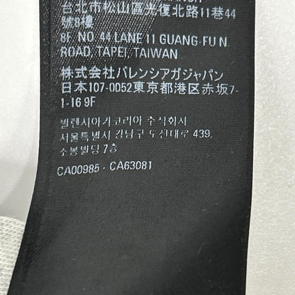 BALENCIAGA 21SS Logo Embroidery UNITY T-Shirt Black Size 3