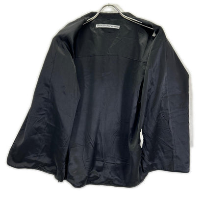 ALEXANDER WANG Silk Charmeuse Embroidered Shirt Size XS