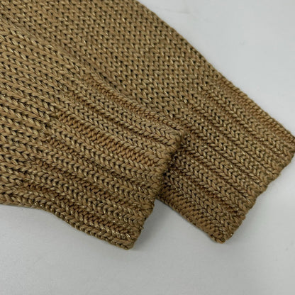 POLObyRalphLauren Gold Flag Knit Sweater Polo Size M