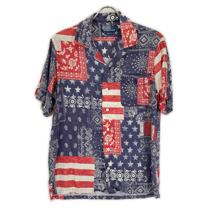 POLObyRalphLauren Stars/Stripes Paisley Polo Shirt Size S
