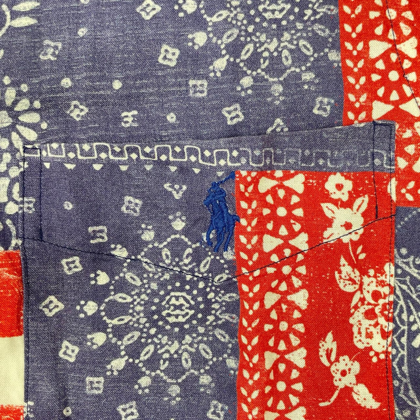 POLObyRalphLauren Stars/Stripes Paisley Polo Shirt Size S