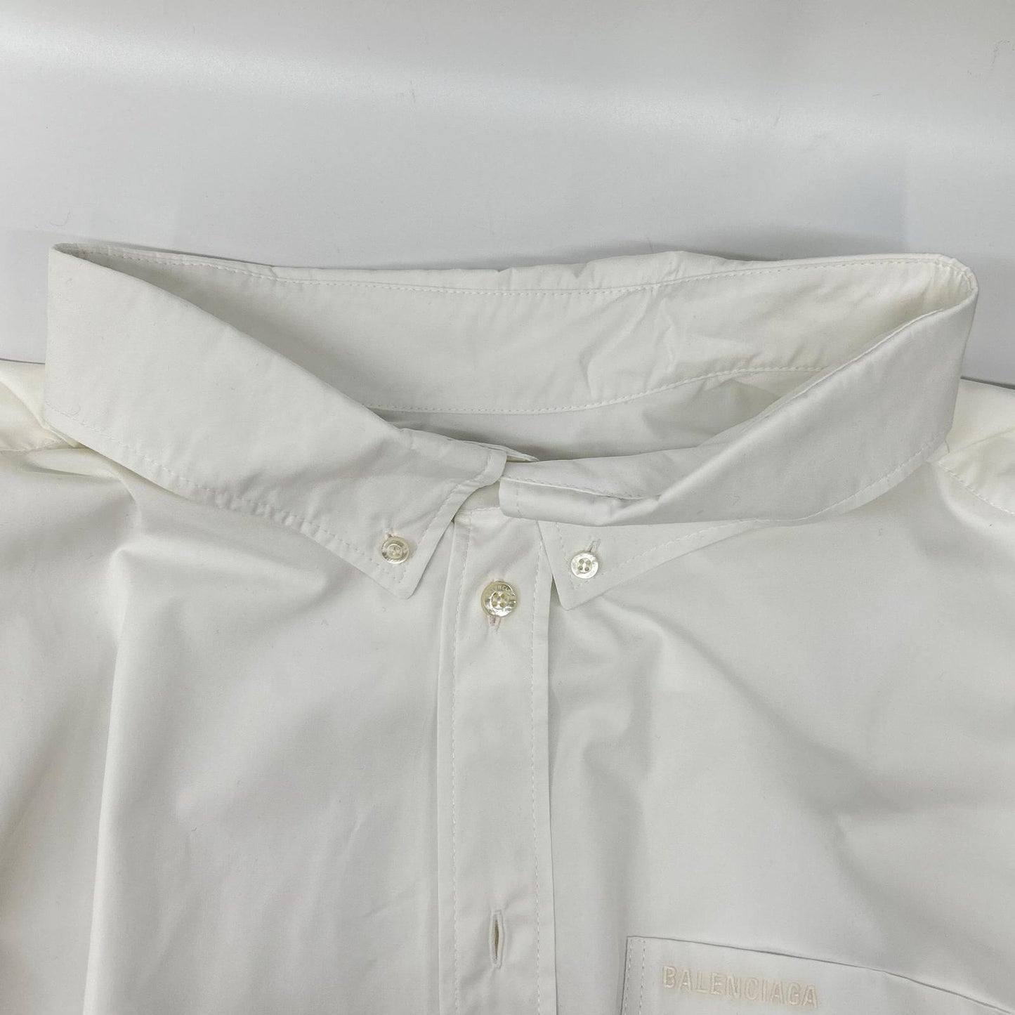 BALENCIAGA 21 Oversized Polyester Shirt Size L