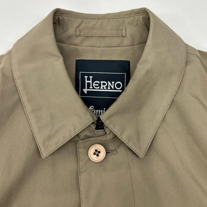 HERNO Beige GORE-TEX Laminar Mac Coat Size 46