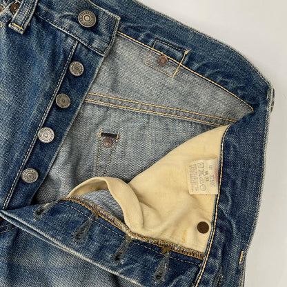 LEVI'S 37501 1937 Reissue Cinch Back Indigo Jeans Size 32
