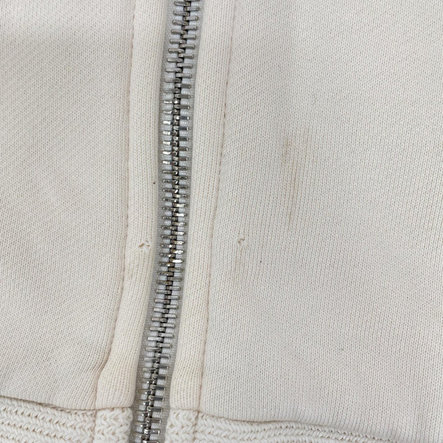 MONCLER 2016 Ivory Triple Patch Zip Hoodie Size S