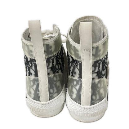 DIOR B23 Oblique High-Top Sneakers White/Black Size EU 43