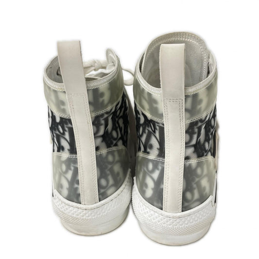 DIOR B23 Oblique High-Top Sneakers White/Black Size EU 43