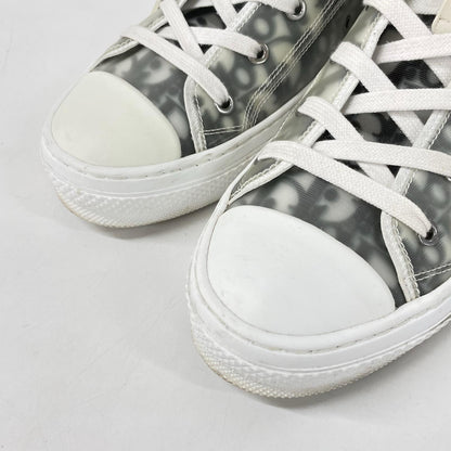 DIOR B23 Oblique High-Top Sneakers White/Black Size EU 43