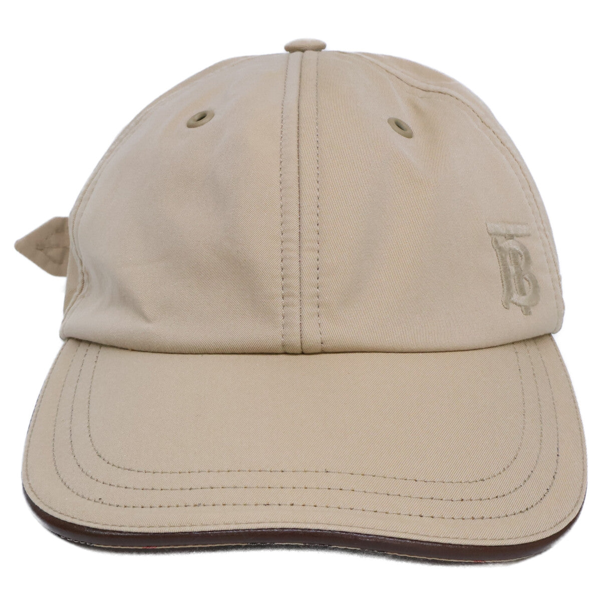 BURBERRY Beige TB Logo Embroidered 6-Panel Cap Size S