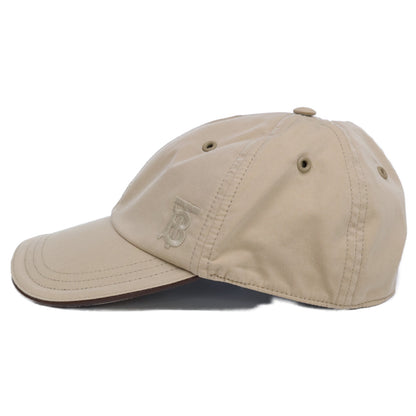 BURBERRY Beige TB Logo Embroidered 6-Panel Cap Size S